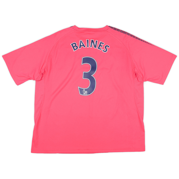 2010-11 Everton Away Shirt Baines #3 - 9/10 - (XXL)