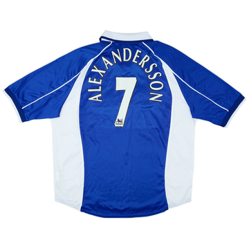 2000-02 Everton Home Shirt Alexandersson #7 - 6/10 - (XL)