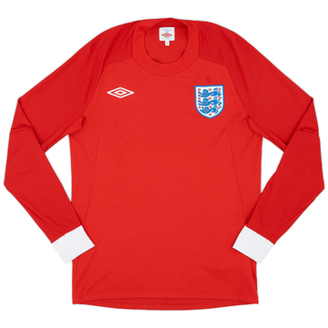 2010-11 England Away L/S Shirt - 9/10 - (S)