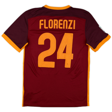 2015-16 Roma Home Shirt Florenzi #24 - 6/10 - (S)