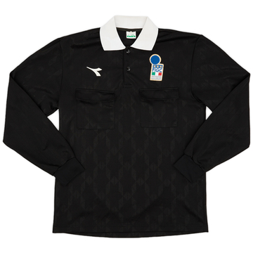 1990s Italy FIGC Diadora Referee L/S Shirt - 8/10 - (M)