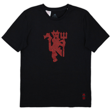 2020-21 Manchester United adidas Graphic Tee - 8/10 - (L.Boys)