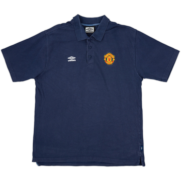 1999-00 Manchester United Umbro Polo Shirt - 8/10 - (XL)