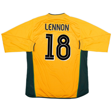 2002-03 Celtic Away L/S Shirt Lennon #18 - 9/10 - (XL)
