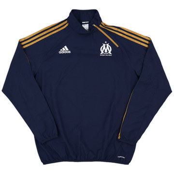 2013-14 Olympique Marseille adidas 1/4 Zip Drill Top - 9/10 - (L)