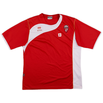 2008-10 Royal Excel Mouscron Player Issue Errea Training Shirt #13 - 4/10 - (L)