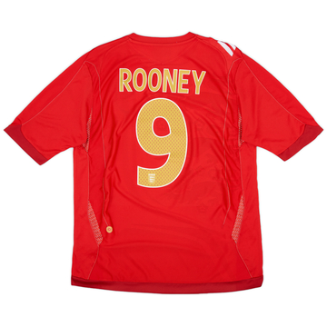 2006-08 England Away Shirt Rooney #9 - 7/10 - (L)