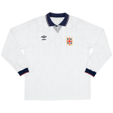 1990-92 Cagliari Away L/S Shirt - 9/10 - (L)