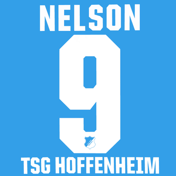 2018-19 Hoffenheim Home Nelson #9 Name Set