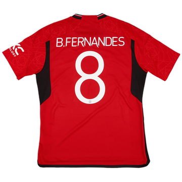 2023-24 Manchester United Home Shirt B.Fernandes #8 - 9/10 - (L)