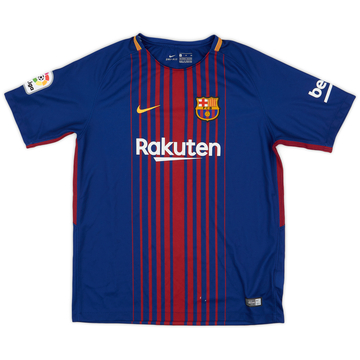 2017-18 Barcelona Home Shirt - 7/10 - (XL.Boys)