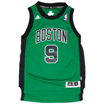 2010-13 Boston Celtics Rondo #9 adidas Swingman Alternate Jersey - 8/10 - (M.Boys)