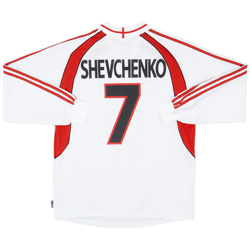 2000-02 AC Milan Away L/S Shirt Shevchenko #7 (XL)