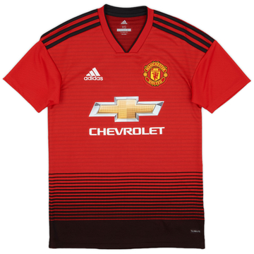 2018-19 Manchester United Home Shirt - 10/10 - (XS)