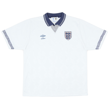 1990-92 England Home Shirt - 7/10 - (L)