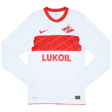 2010-11 Spartak Moscow Authentic Away L/S Shirt - 6/10 - (S)