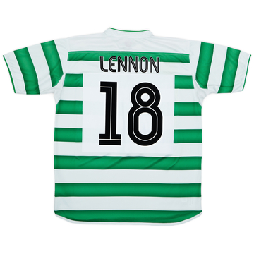 2003-04 Celtic Home Shirt Lennon #18 - 8/10 - (L)