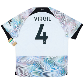 2022-23 Liverpool Authentic Away Shirt Virgil #4 (XL)