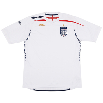 2007-09 England Home Shirt - 5/10 - (XL)