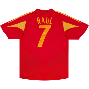 2004-06 Spain Home Shirt Raul #7ES