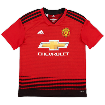2018-19 Manchester United Home Shirt - 8/10 - (M.Boys)