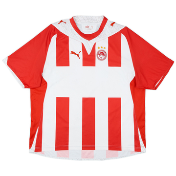 2009-10 Olympiakos Home Shirt - 6/10 - (XL)