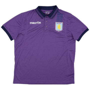 2012-13 Aston Villa Macron Polo Shirt - 8/10 - (M)