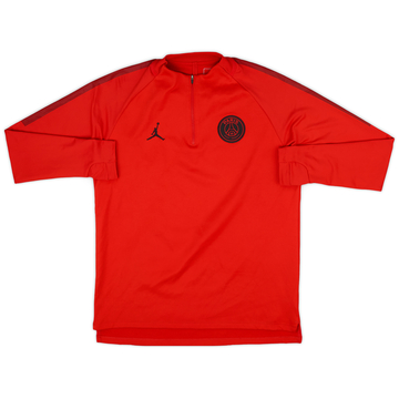 2018-19 Paris Saint-Germain Nike X Jordan 1/4 Zip Drill Top - 9/10 - (L)