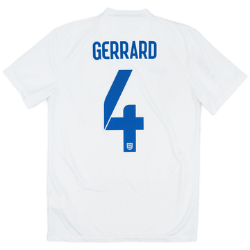 2014-15 England Home Shirt Gerrard #4 - 7/10 - (S)