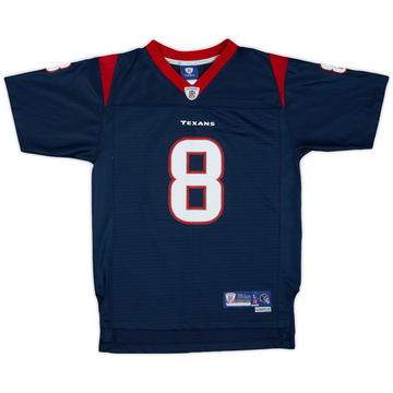 2008-11 Houston Texans Schaub #8 Reebok Premier Home Jersey - 8/10 - (L.Boys)