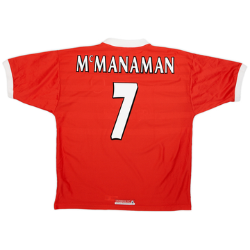 1998-00 Liverpool Home Shirt McManaman #7 - 8/10 - (XL)
