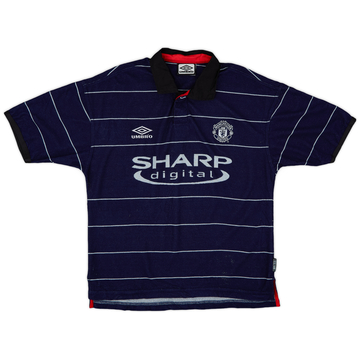 1999-00 Manchester United Away Shirt - 7/10 - (XL.Boys)