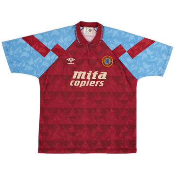 1990-92 Aston Villa Home Shirt - 6/10 - (XXL)