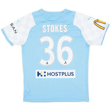 2022 Melbourne City Match Issue Grand Final Home Shirt Stokes #36