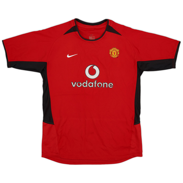 2002-04 Manchester United Home Shirt - 8/10 - (XL.Boys)