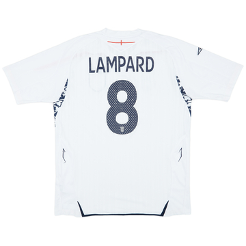 2007-09 England Home Shirt Lampard #8 - 6/10 - (L)