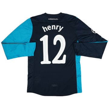 2011-12 Arsenal Player Issue Away L/S Shirt Henry #12 (M)