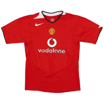 2004-06 Manchester United Home Shirt - 9/10 - (L.Boys)