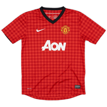2012-13 Manchester United Home Shirt - 8/10 - (L.Boys)