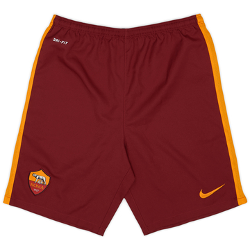 2015-16 Roma Alternate Home Shorts - 10/10 - (L.Boys)
