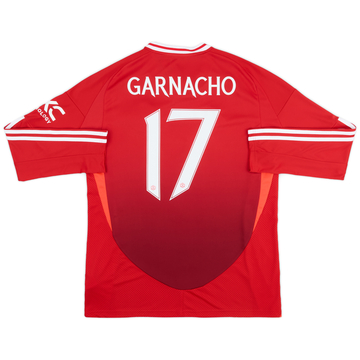 2024-25 Manchester United Home L/S Shirt Garnacho #17
