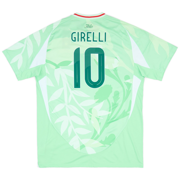 2025-26 Italy Women's Away Shirt Girelli #10 (Unisex Fit)
