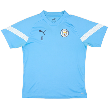 2021-22 Manchester City Staff Issue Puma Training Shirt 'JC' - 6/10 - (L)