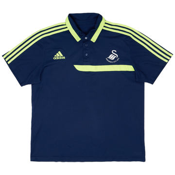 2013-14 Swansea City adidas Polo Shirt - 7/10 - (L)