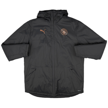 2020-21 Manchester City Puma Hooded Padded Bench Coat - 9/10 - (XL)