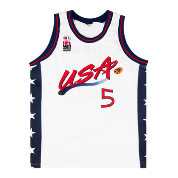 1996-99 USA Hill #5 Champion Jersey (Home) L