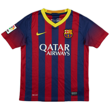 2013-14 Barcelona Home Shirt - 7/10 - (M.Boys)