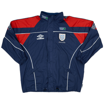 1995-97 England Umbro Hooded Rain Jacket - 8/10 - (XL)