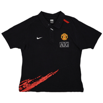 2007-08 Manchester United Nike Polo Shirt - 7/10 - (L)