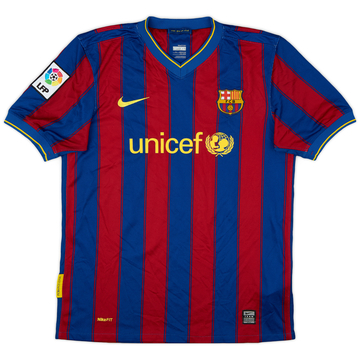 2009-10 Barcelona Home Shirt - 8/10 - (XL.Boys)